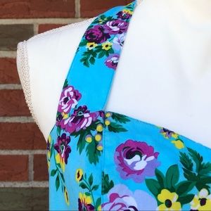 🔥 Hell Bunny Vixen May Day Floral Halter Dress